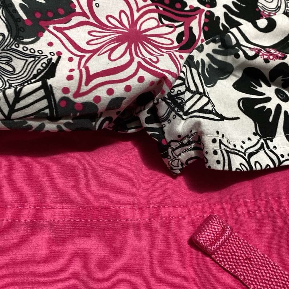 Floral Pink and Black Patterned Top